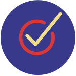 small badge icon representing case studies for visual interest